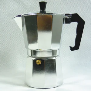 Bình Pha Cà Phê Moka 6 Cup 300 ml Nhôm Bát Giác, Đun Bếp Gas, Bếp Hồng Ngoại