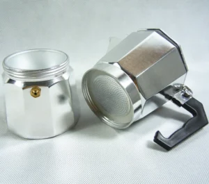 Bình Pha Cà Phê Moka 6 Cup 300 ml Nhôm Bát Giác, Đun Bếp Gas, Bếp Hồng Ngoại
