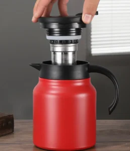 Bình Pha Trà Giữ Nhiệt Inox 304 Có Lõi Lọc Trà, Nắp Bấm, Dung Tích 800 ml