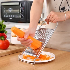 Bộ 3 Dụng Cụ Gọt Củ Quả Inox: Bào Sợi 3 Mặt, Dao Bào Vỏ, Dao Gọt Nhỏ