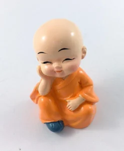 Bộ 4 Tượng Chú Tiểu Trang Trí Taplo Xe Hơi Và Bàn Làm Việc, Nặng 248 g