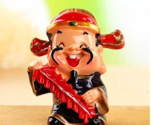 Bộ 5 Tượng Thần Tài Mini 5 × 7 cm Trang Trí Taplo Ô Tô, Bàn Làm Việc