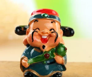 Bộ 5 Tượng Thần Tài Mini 5 × 7 cm Trang Trí Taplo Ô Tô, Bàn Làm Việc