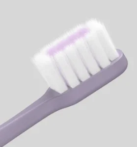 Bộ 8 Bàn Chải Đánh Răng Lông Mềm Có Mặt Cạo Lưỡi Ở Đuôi Cán Dài 19 cm
