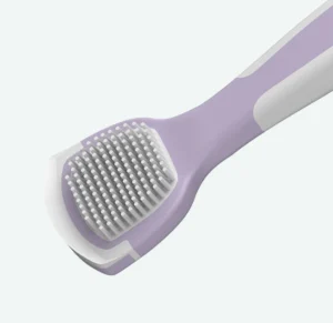 Bộ 8 Bàn Chải Đánh Răng Lông Mềm Có Mặt Cạo Lưỡi Ở Đuôi Cán Dài 19 cm