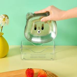 Bộ 8 Dĩa Hình Gấu Đựng Trái Cây, Ăn Dặm Cho Bé Kèm Giá Xếp
