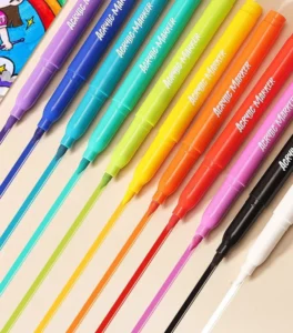 Bộ Bút Dạ Màu Acrylic 60 Cây Đầu Mềm Kèm Hộp Đựng Có Quai Xách