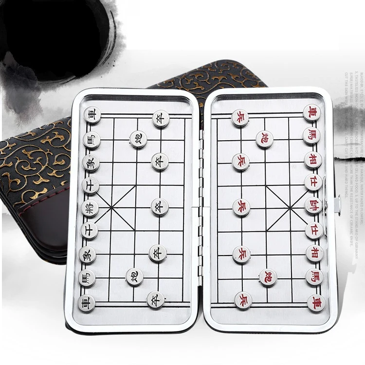Bộ Cờ Tướng Nam Châm Mini Hộp Gập 16 × 15,4 × 2 cm