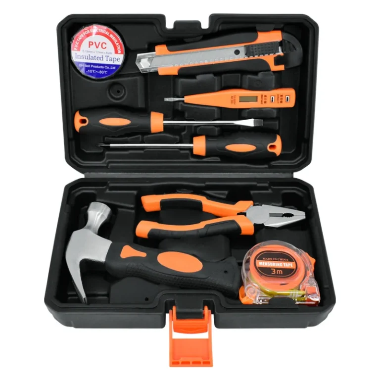 Bộ Dụng Cụ Sửa Chữa Gia Đình 8 Món Thép Cacbon Kèm Hộp Đựng 31,5 x 22,3 x 7 cm