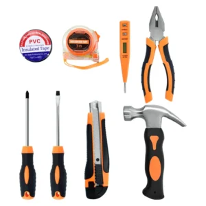 Bộ Dụng Cụ Sửa Chữa Gia Đình 8 Món Thép Cacbon Kèm Hộp Đựng 31,5 x 22,3 x 7 cm