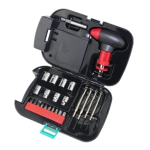 Bộ Dụng Cụ Sửa Đồ Đa Năng Kèm Đèn Pin, Tua Vít, Đầu Khẩu Trong Hộp Cầm Tay