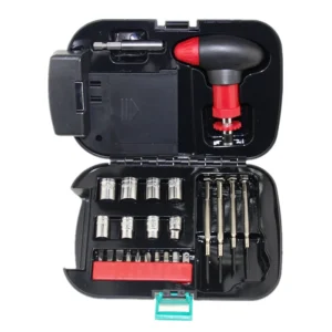 Bộ Dụng Cụ Sửa Đồ Đa Năng Kèm Đèn Pin, Tua Vít, Đầu Khẩu Trong Hộp Cầm Tay