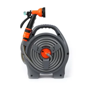 Bộ Vòi Tưới Cây, Rửa Xe Có Cuộn Thu Ống Nước 12 m, Súng Phun Nhiều Chế Độ, Có Hóa Đơn