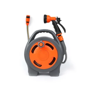 Bộ Vòi Tưới Cây, Rửa Xe Có Cuộn Thu Ống Nước 12 m, Súng Phun Nhiều Chế Độ, Có Hóa Đơn
