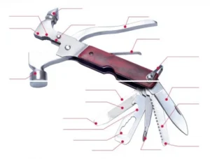Búa Đa Năng 7 Trong 1 Dài 16 cm: Búa, Kìm, Dao, Cưa, Tua Vít, Mở Nắp Chai, Có Hóa Đơn