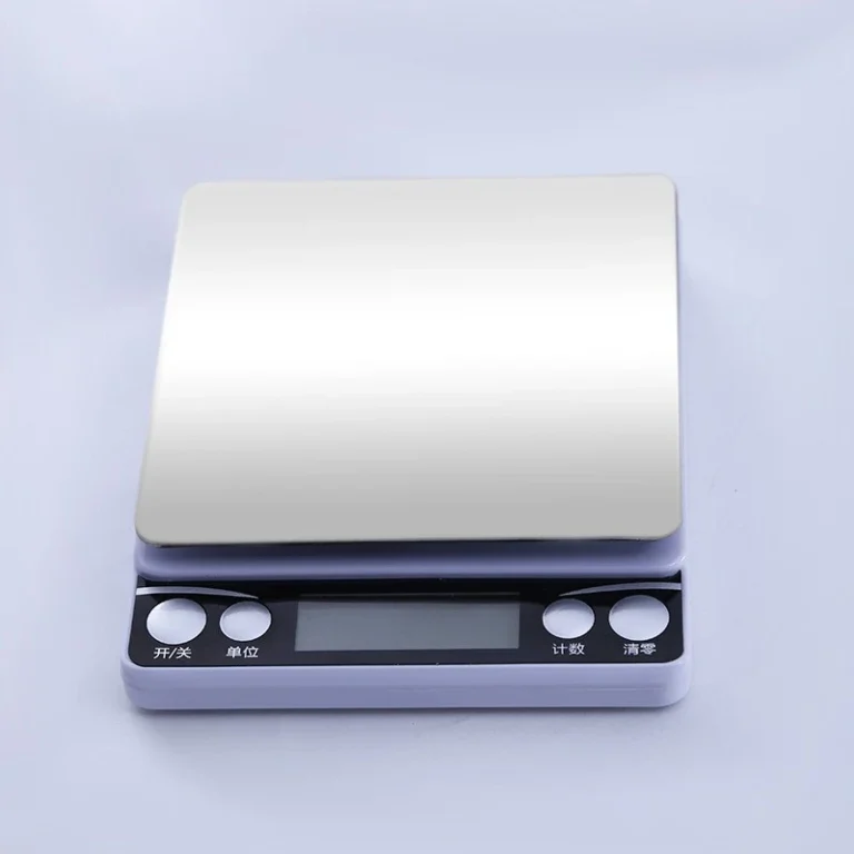 Cân Tiểu Ly Điện Tử 1 kg Mặt Inox, Màn Hình LED, Dùng Pin AAA