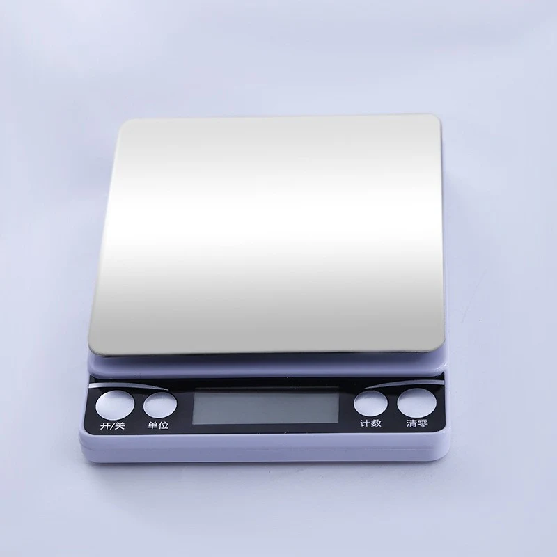 Cân Tiểu Ly Điện Tử 1 kg Mặt Inox, Màn Hình LED, Dùng Pin AAA