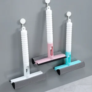 Cây Lau Kính 3 Trong 1 Có Bình Xịt, Gạt Nước Và Mút Lau