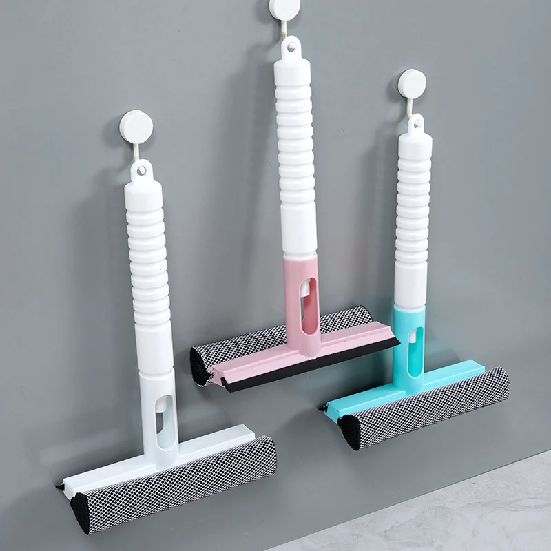 Cây Lau Kính 3 Trong 1 Có Bình Xịt, Gạt Nước Và Mút Lau