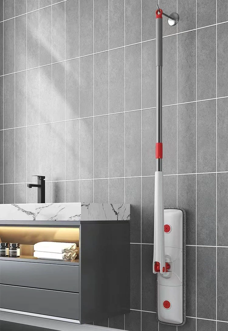 Cây Lau Nhà Bàn Lau Phẳng Rộng 36 cm Xoay 360 Độ Màu Trắng