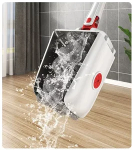 Cây Lau Nhà Bàn Lau Phẳng Rộng 36 cm Xoay 360 Độ Màu Trắng