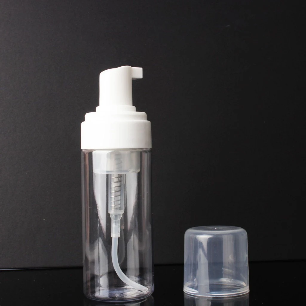 Chai Chiết Tạo Bọt 120 ml Nhựa PE Trong Suốt, Có Nắp