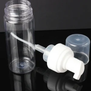 Chai Chiết Tạo Bọt 120 ml Nhựa PE Trong Suốt, Có Nắp