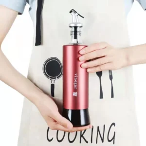Chai Đựng Dầu Ăn, Giấm Thủy Tinh Bọc Thép 300 ml Có Vòi Rót