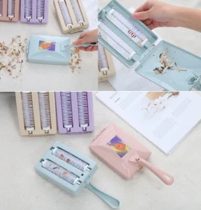 Chổi Lăn Quét Bụi, Lông Thú Có Tay Cầm 12 × 10 cm