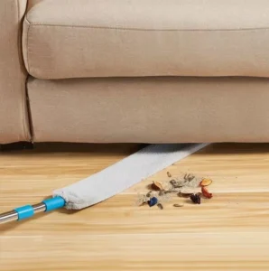 Chổi Quét Gầm Giường, Gầm Tủ Cán Kéo Dài, Đầu Dẹt Uốn Được