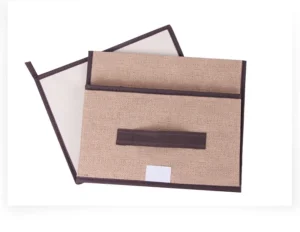 Combo 2 Hộp Vải Đựng Đồ Có Nắp, Gấp Gọn 38 × 25 × 25 cm Và 27 × 20 × 16 cm