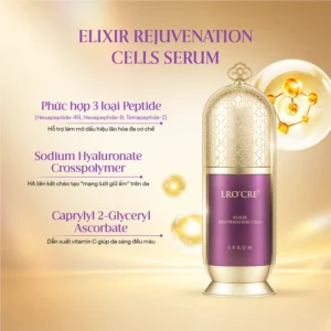 Combo Dưỡng Da Lro'Cre: Serum Elixir Rejuvenation Cells 30 ml Và Kem Bio-Peptyl Advanced 20 g