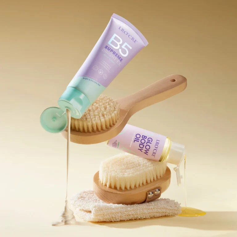 Combo Dưỡng Thể Lro'Cre Glow Body Ritual: Dầu Dưỡng Glow Body Oil 55 ml Và Kem B5 Supreme Bright Ex 80 g