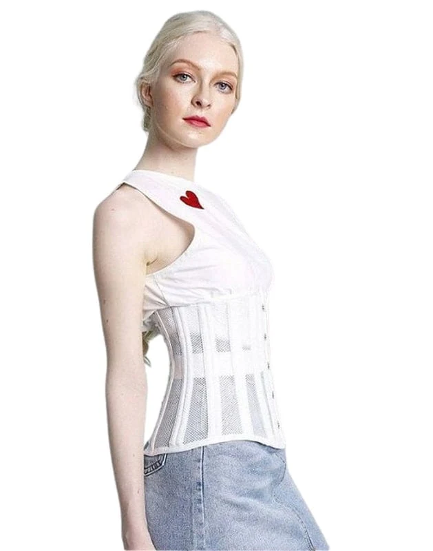 Corset Lưới Định Hình Eo 26 Xương Thép Non, 5 Khuy Cài, Dây Dù 8 Lớp