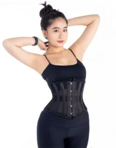 Corset Lưới Định Hình Eo 26 Xương Thép Non, 5 Khuy Cài, Dây Dù 8 Lớp