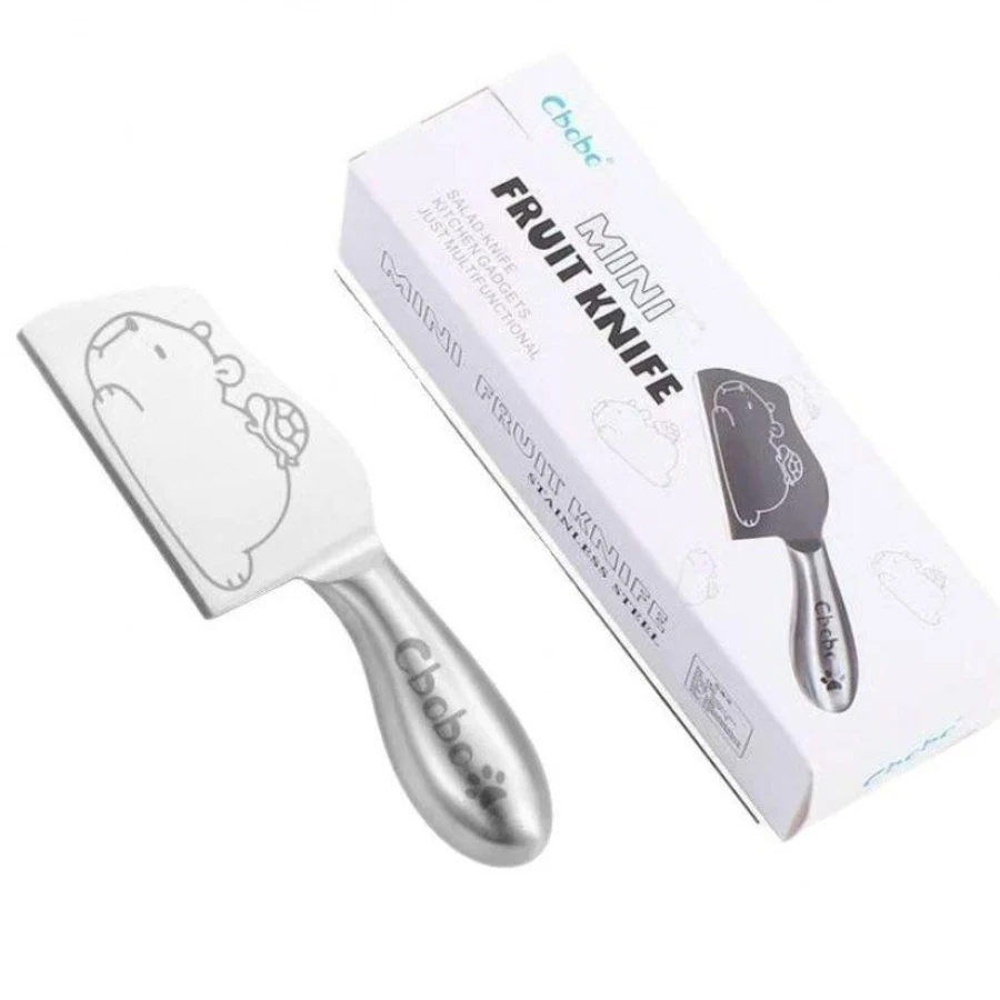 Dao Gọt Trái Cây Mini Hình Capybara Cbobo, Lưỡi Thép 4Cr 7 cm