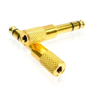 Đầu Chuyển Âm Thanh 3,5 mm Cái Sang 6,35 mm Đực Mạ Vàng