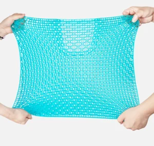 Đệm Lót Ghế Ô Tô, Ghế Văn Phòng Gel TPE Tổ Ong Màu Xanh, Nặng 500 g