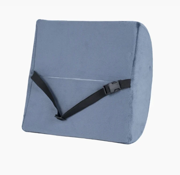 Đệm Tựa Lưng Ghế Văn Phòng Màu Xám 32 x 32 Cm, Có Dây Đai Cố Định