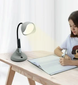 Đèn Bàn Học Tích Điện FY7712, Pin 1.200 mAh, Sạc USB