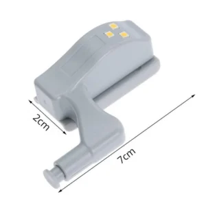 Đèn LED Bản Lề Tủ 3 Bóng Tự Sáng Khi Mở Cửa, Gắn Tủ Quần Áo, Tủ Bếp 7 × 2 cm