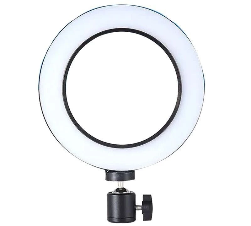 Đèn LED Vòng Livestream Để Bàn Kèm Chân Đế 3 Chân 15 cm, Xoay 360°