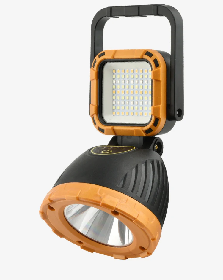 Đèn Pin Cầm Tay HS-8033 Sạc Năng Lượng Mặt Trời, 1 Bóng Chiếu Xa + Đèn Bảng 54 LED