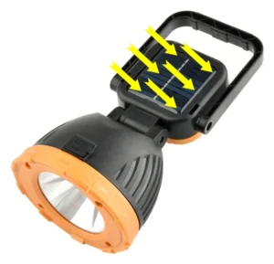Đèn Pin Cầm Tay HS-8033 Sạc Năng Lượng Mặt Trời, 1 Bóng Chiếu Xa + Đèn Bảng 54 LED