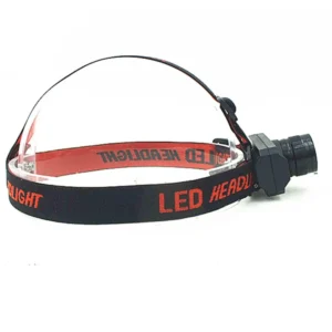 Đèn Pin Đội Đầu 1 Bóng LED Sạc USB, Đầu Nối Nhôm, Xoay Hướng 90 Độ