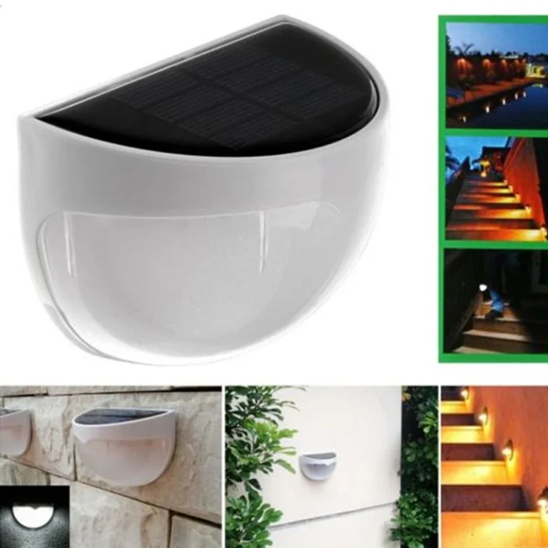 Đèn Tường Năng Lượng Mặt Trời 6 LED Chống Nước IP55
