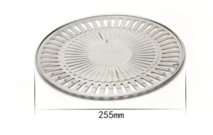 Khay Nướng BBQ Inox Kiểu Hàn Quốc 30 cm Cho Bếp Gas Mini