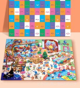 Board Game Truy Tìm Thỏ Con Cho Bé 4–6 Tuổi, Kèm Chuông Giành Lượt