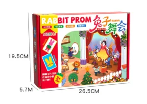 Board Game Truy Tìm Thỏ Con Cho Bé 4–6 Tuổi, Kèm Chuông Giành Lượt