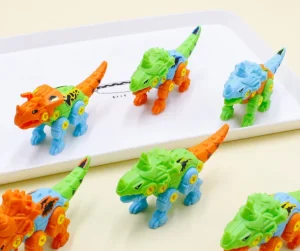 Đồ Chơi Lắp Ráp Khủng Long Kèm Tua Vít Nhựa 6,5 × 3 × 15 cm Cho Bé 4–6 Tuổi